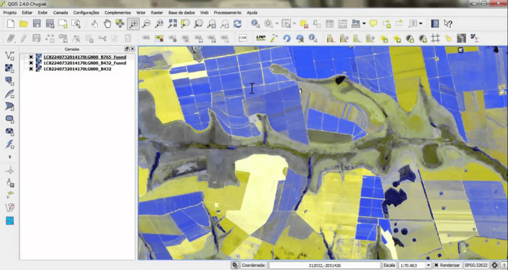 Qgis - Mapa de talhões