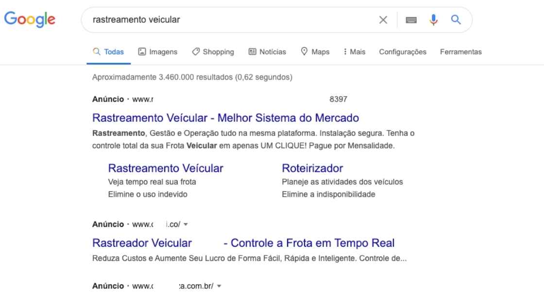 Google Rastreamento veicular